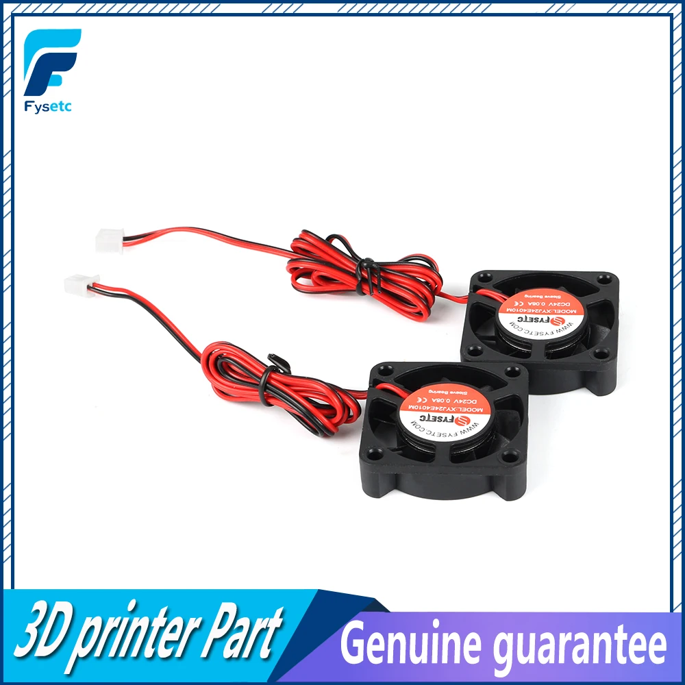 2шт DC 24V 4010 Вентилятор охлаждения 40x40x10 мм 0.08A гидравлический подшипник рукава