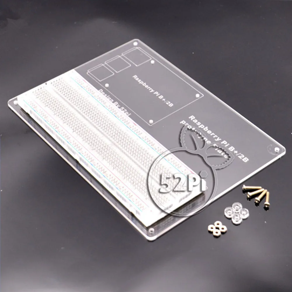 Монтажная пластина для принтера Raspberry Pi 3/2 Model B прозрачная с MB-102 | Компьютеры и
