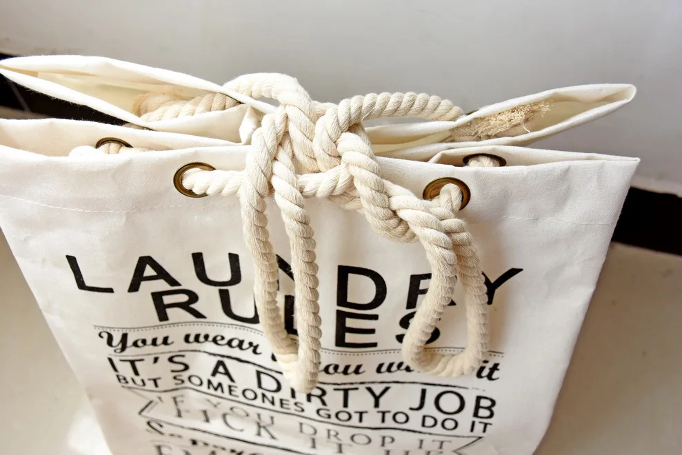 2017 льняная хлопковая ткань большая домашняя складная сумка для хранения белья