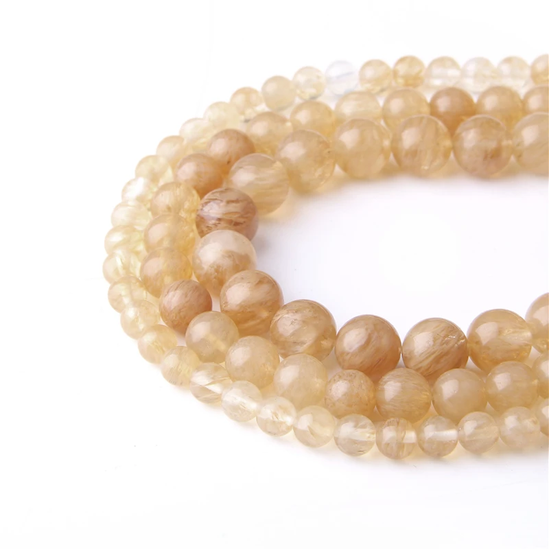 Коричневые бусины натуральный чай камень в виде арбуза ручной работы ювелирные