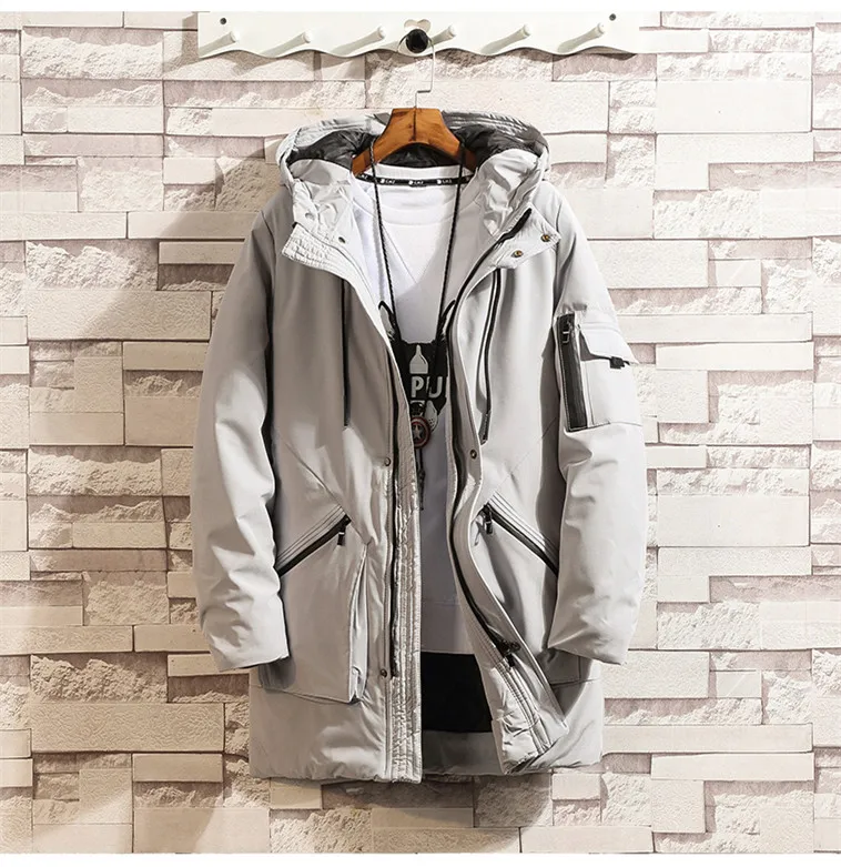 KOLMAKOV Мужская одежда зимние парки для мужчин 4XL, 5XL Высокое качество модная парка с капюшоном Пальто и куртки Homme Брендовое Мужское пальто