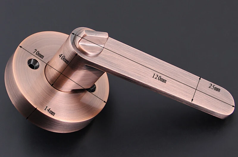 Высококачественные дверные ручки с Одним Болтом Внутренний замок 3 ключами цвета