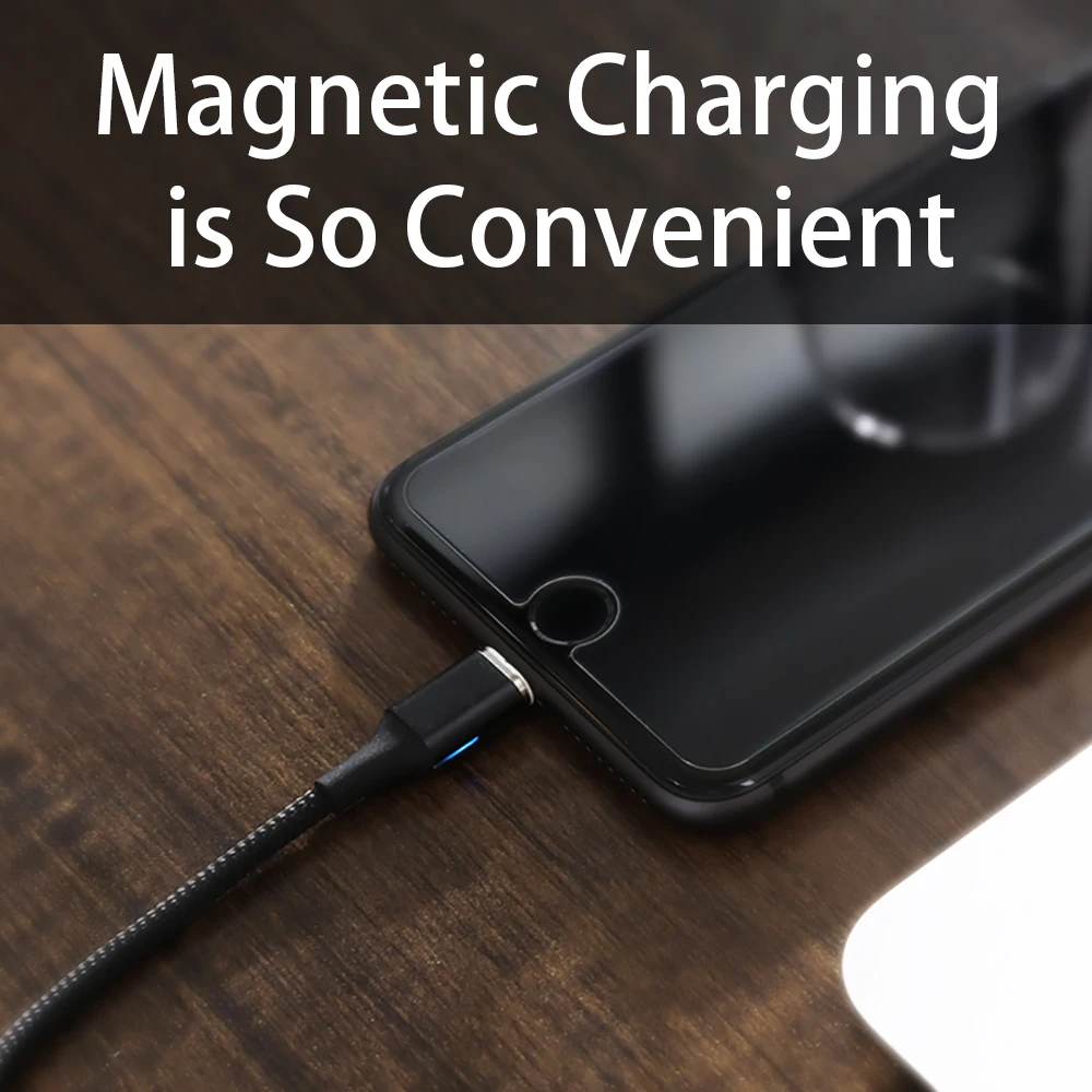 Магнитный кабель KingFriend Micro usb type C для iPhone Lighting Cable 1M 2M 3A провод для быстрого заряда Магнитный кабель type C для Xiaomi