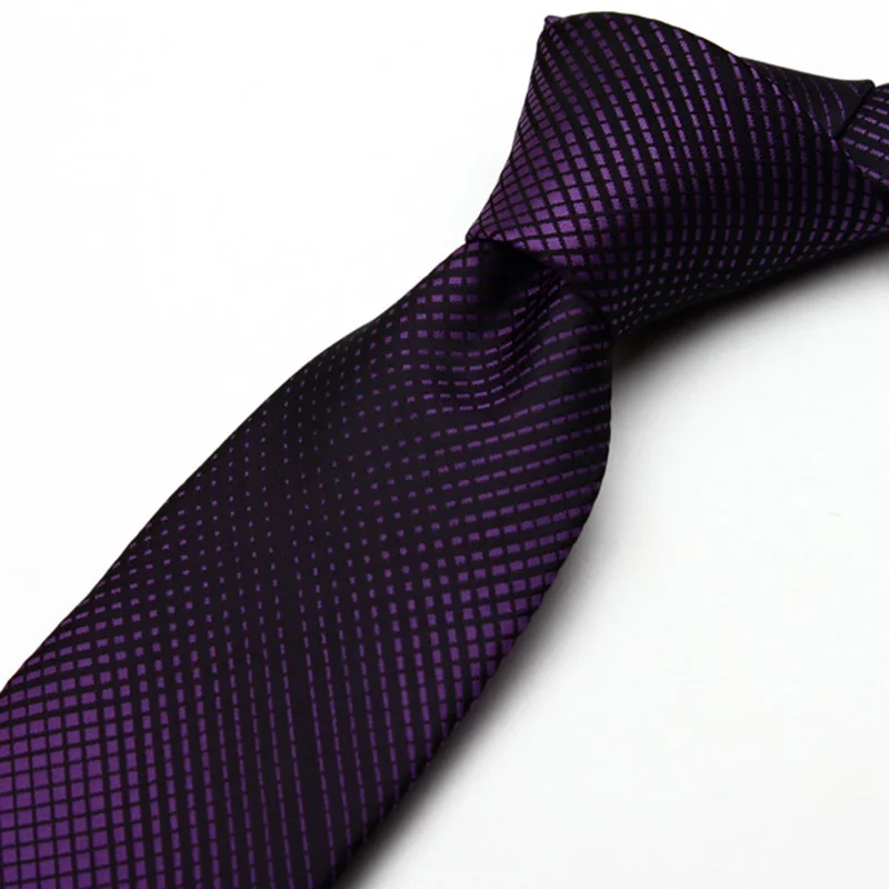 2018 г. Модные мужские 7 см Тощий шелковый галстук Бизнес Свадьба шеи галстуки