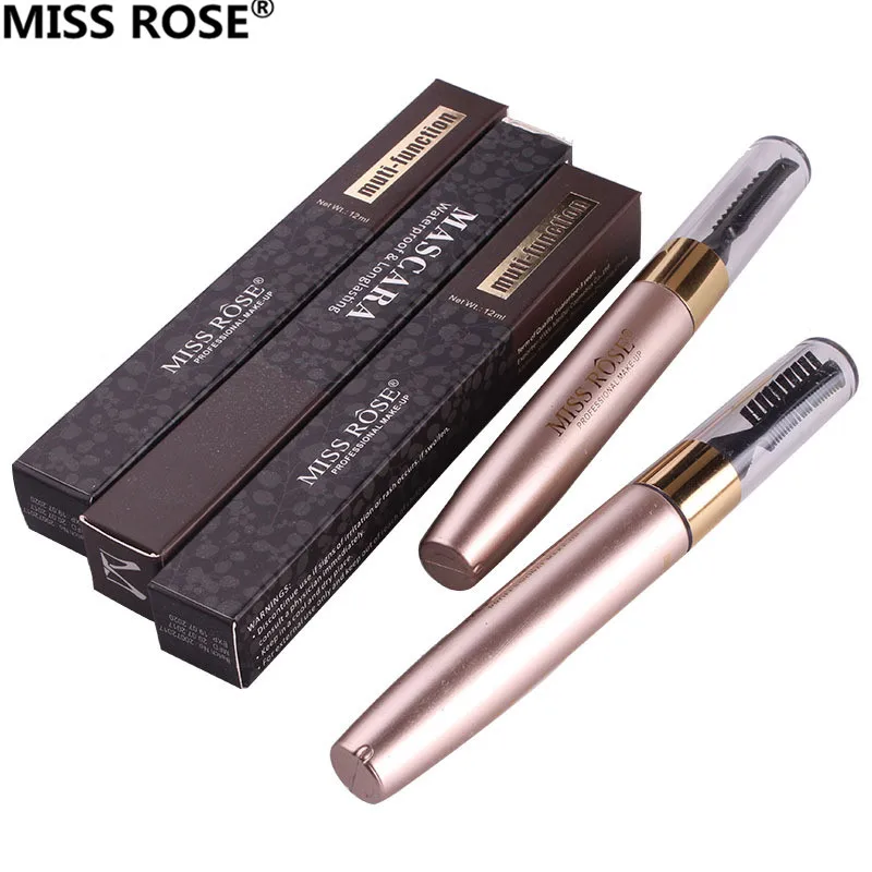 Miss rose two heads водостойкая Черная тушь для ресниц с максимальным объемом стойкий