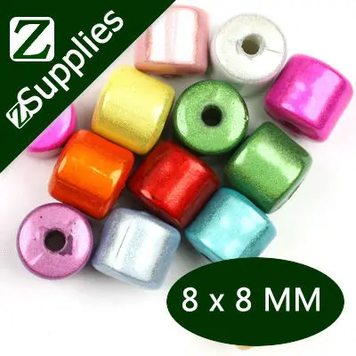 8*8 мм разноцветные 3D чудесные бусины в форме трубки волшебные жемчужины