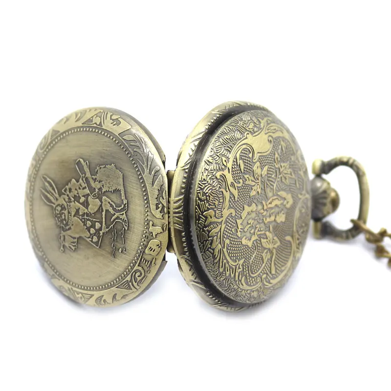 Винтажные кварцевые карманные часы в античном стиле с подвеской виде