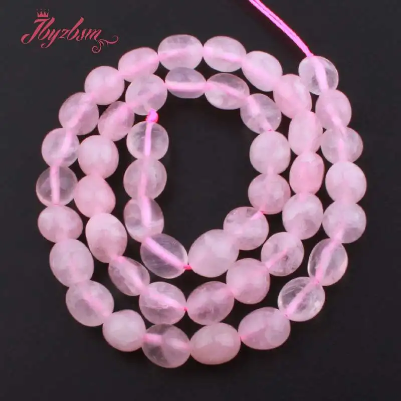 Rose Quartz 4x6x5-8mm нерегулярный, свободной формы натуральный камень разделитель для DIY ожерелье ювелирные изделия для создания браслетов 1" - Цвет: Rose Quartz