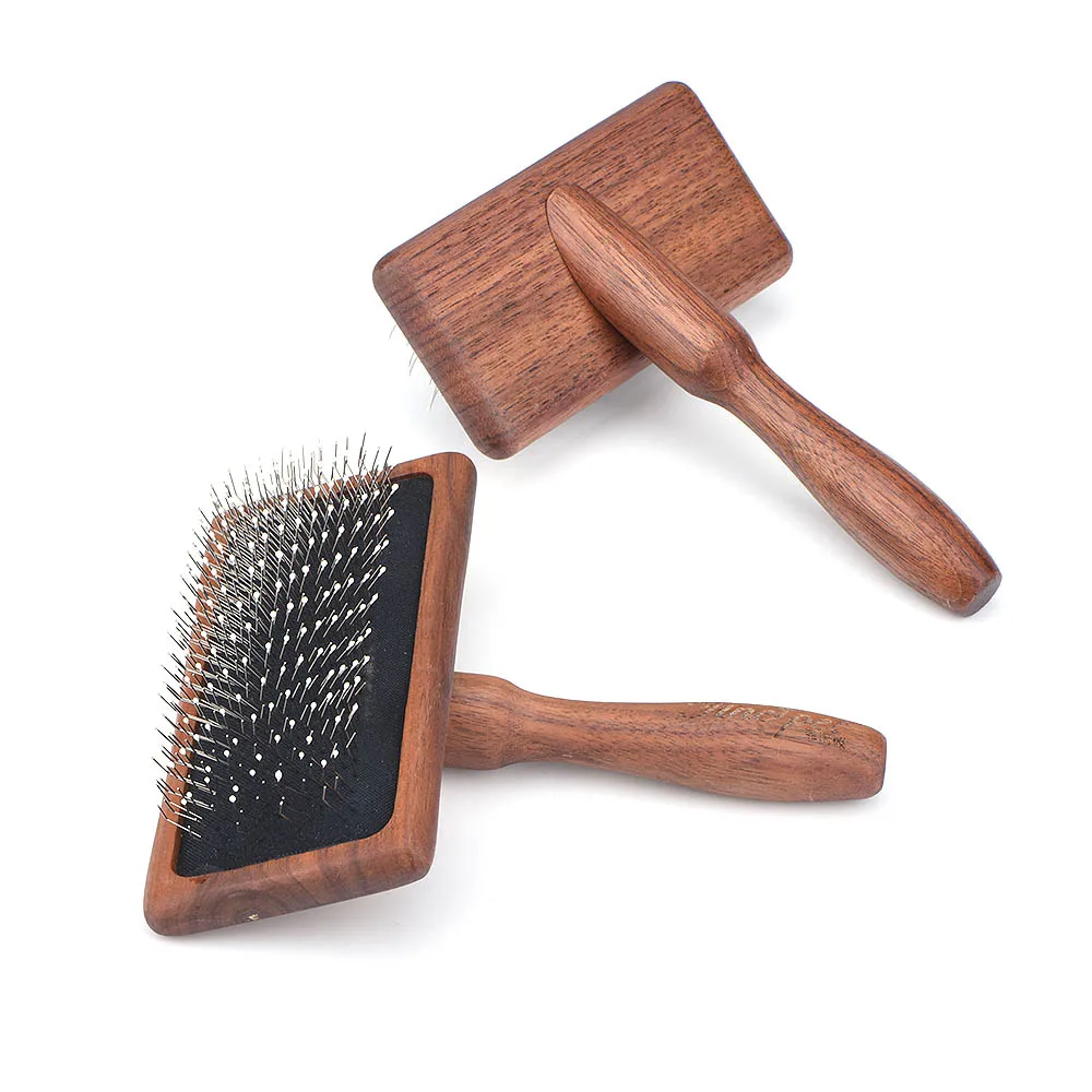 Винтажный деревянный валик из нержавеющей стали щётка-прорезыватель для больших