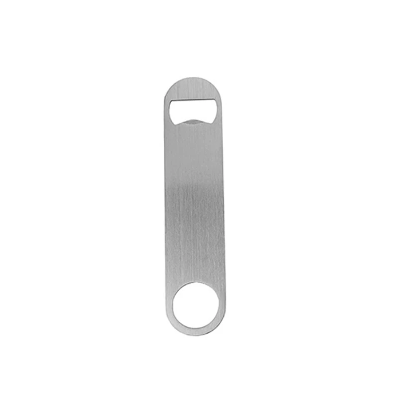 A Unique Stainless Steel Large Flat Speed Bottle Cap Opener Remover Bar Blade Home Hotel Professional Beer Bottle Opener Kitchen - Color: A