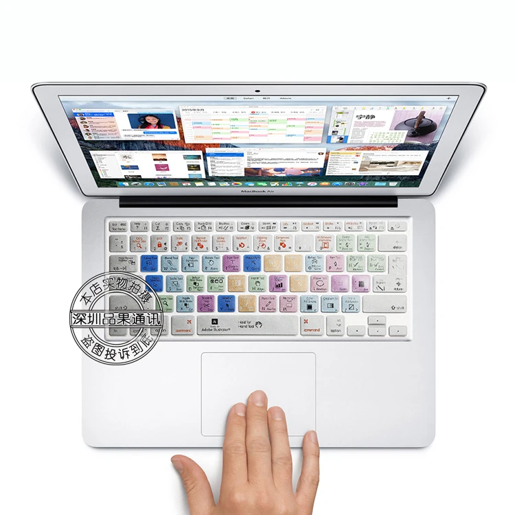 Бесплатная доставка силиконовая защитная наклейка для клавиатуры иллюстраторов