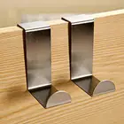 2 шт. из нержавеющей стали для дома, кухни, настенный крюк для двери, вешалка для пальто, крючки, держатель, настенная вешалка для шляп, вешалка для двери, вешалка для спальни