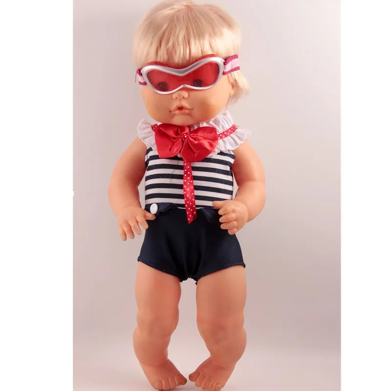 Одежда для купания кукол 41 см Nenuco Doll y su Hermanita купальник на подтяжках шорты Googles