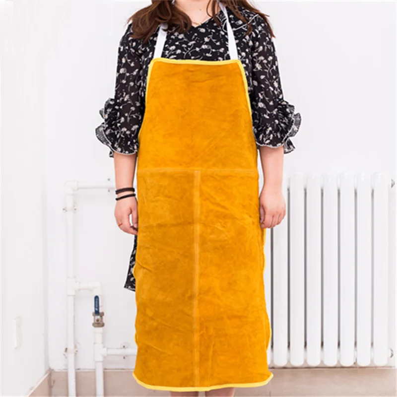 Workwear Clothes Welding Leather Apron Workplace Safety Clothing Self Protect Aprons