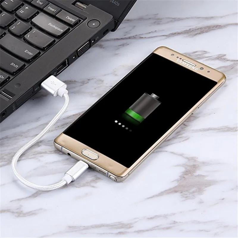 Type-C Быстрая зарядка нейлоновый USB C синхронизация данных адаптер зарядное