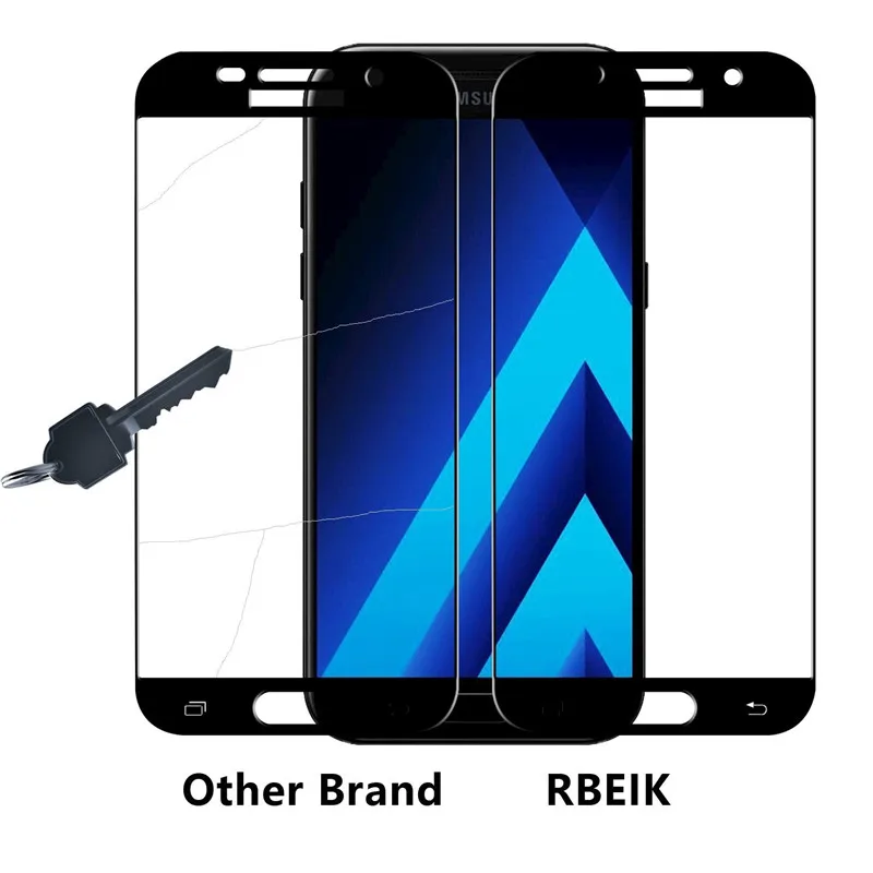 Защитное закаленное стекло для Samsung Galaxy A5 A7 2018 A3 J3 J5 J7 2017 2016 S 7 6 Note 5 Prime защита
