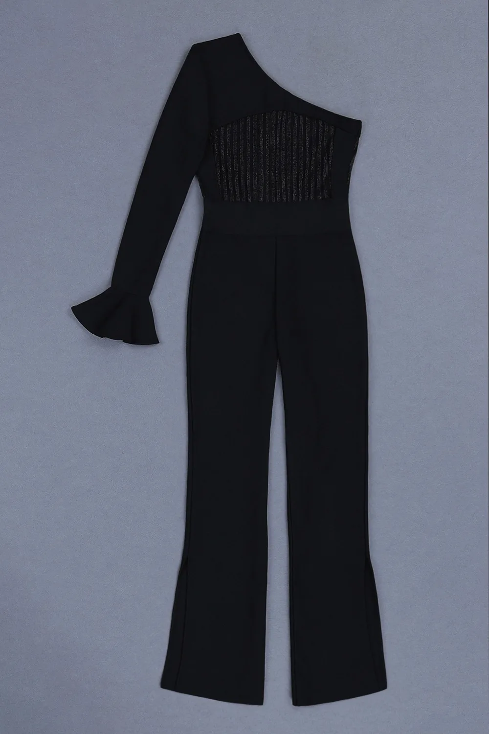 Новое поступление пикантные один рукав блестящая бандажная одежда комбинезон 2019