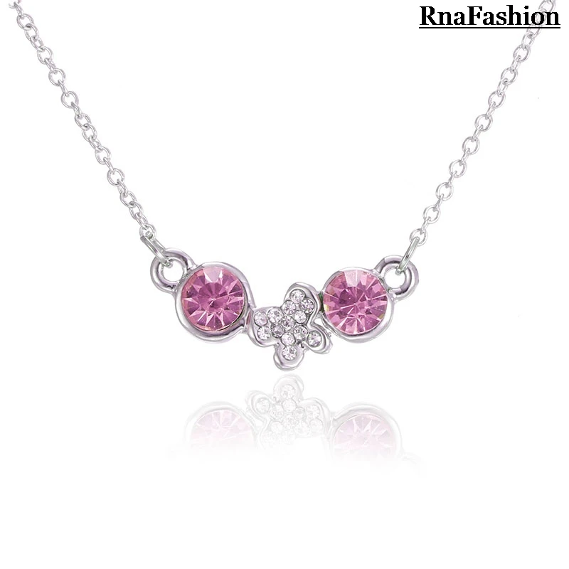 RNAFASHION Jewelry Fashion Pendant Necklace Butterfly Crystal Necklaces For Women Jewellery Kolye intage Animal | Украшения и