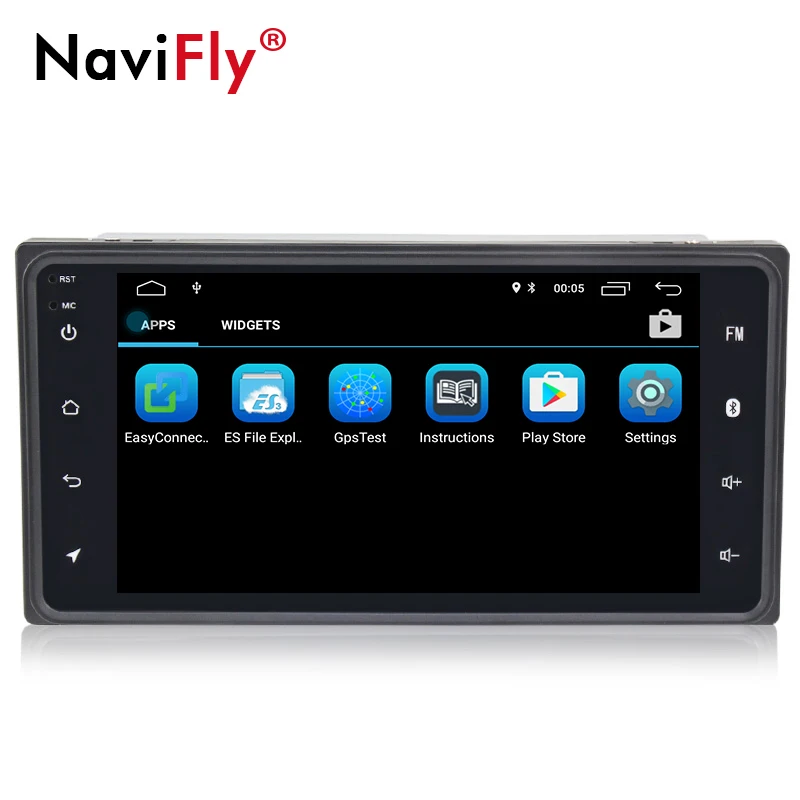 Navifly Android 8,1 автомобильный gps-навигация, dvd-плеер мультимедиа для Toyota Camry Viso Vitz Corolla RAV4 Proda Универсальный BT wifi RDS