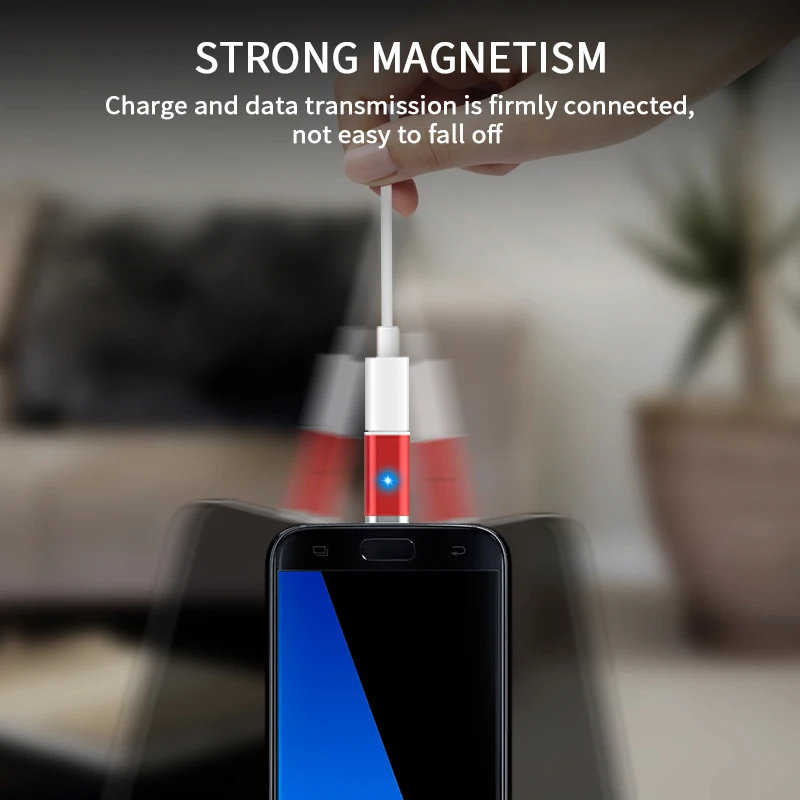 A.S Магнитный Кабель с разъемом USB типа C мобильный телефон адаптер для Android