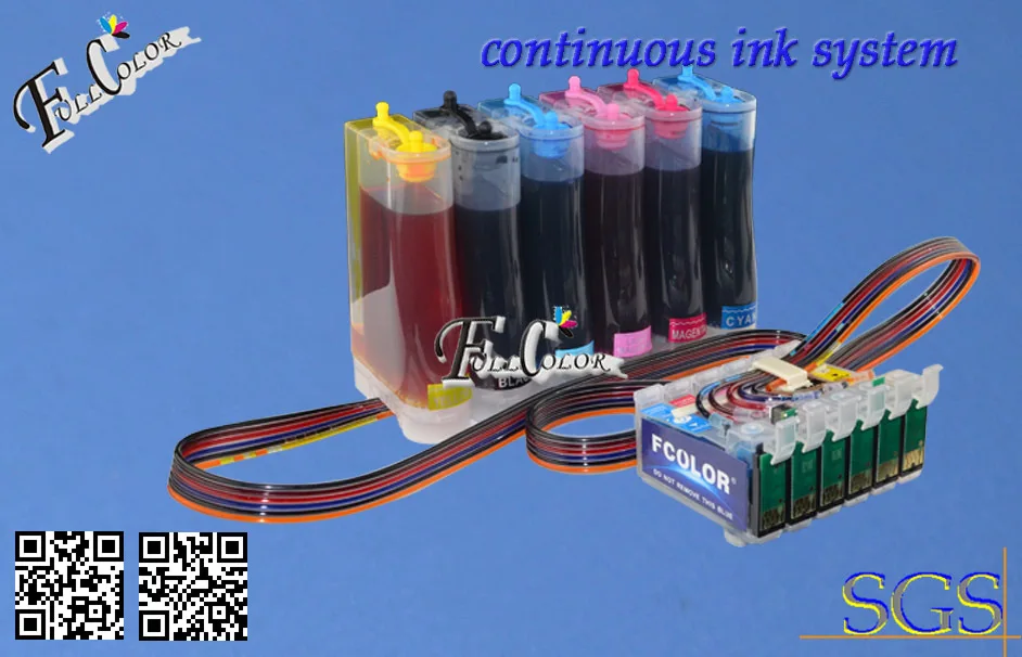 Чернильная система СНПЧ для Epson R265 / R285 R360 RX585 RX560 685 с чипом ARC + сублимационные