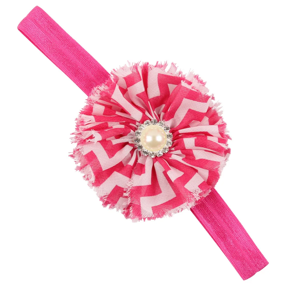 1 Piece MAYA STEPAN Children Girls Striped Handmade Flower Hair Head Band Accessories Baby Newborn Headband Headwear Headwrap | Мать и