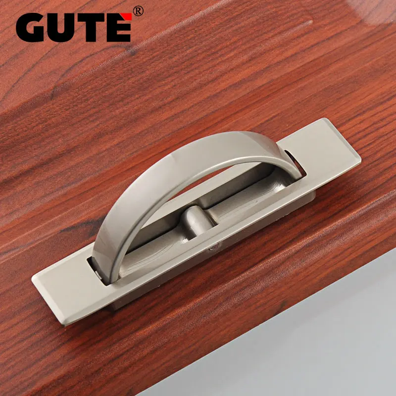 GUTE 1 упаковка современная простая Мебельная ручка полукруглая жемчужный никель