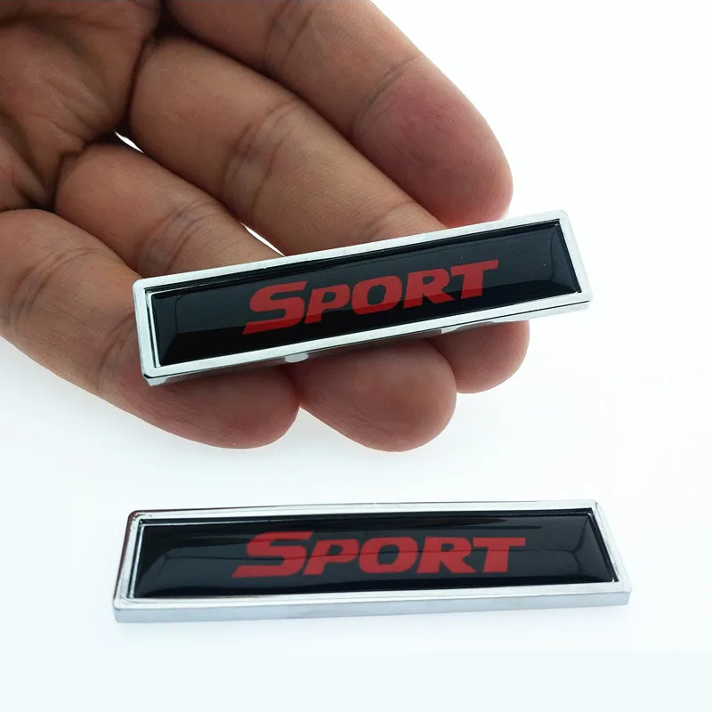 2PCS/lot SPORT logo Fender Side Decoration Sticker Metal Emblem Badge Decal Car Styling for Toyota Highlander BMW HONDA | Автомобили и