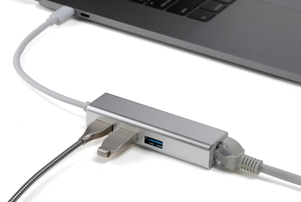 3 Порты Тип usb C до USB 3,0 концентратор 10/100 Мбит/с сетевая карта USB C концентратор Ethernet Rj45 сетевой адаптер для MacBook ChromeBook