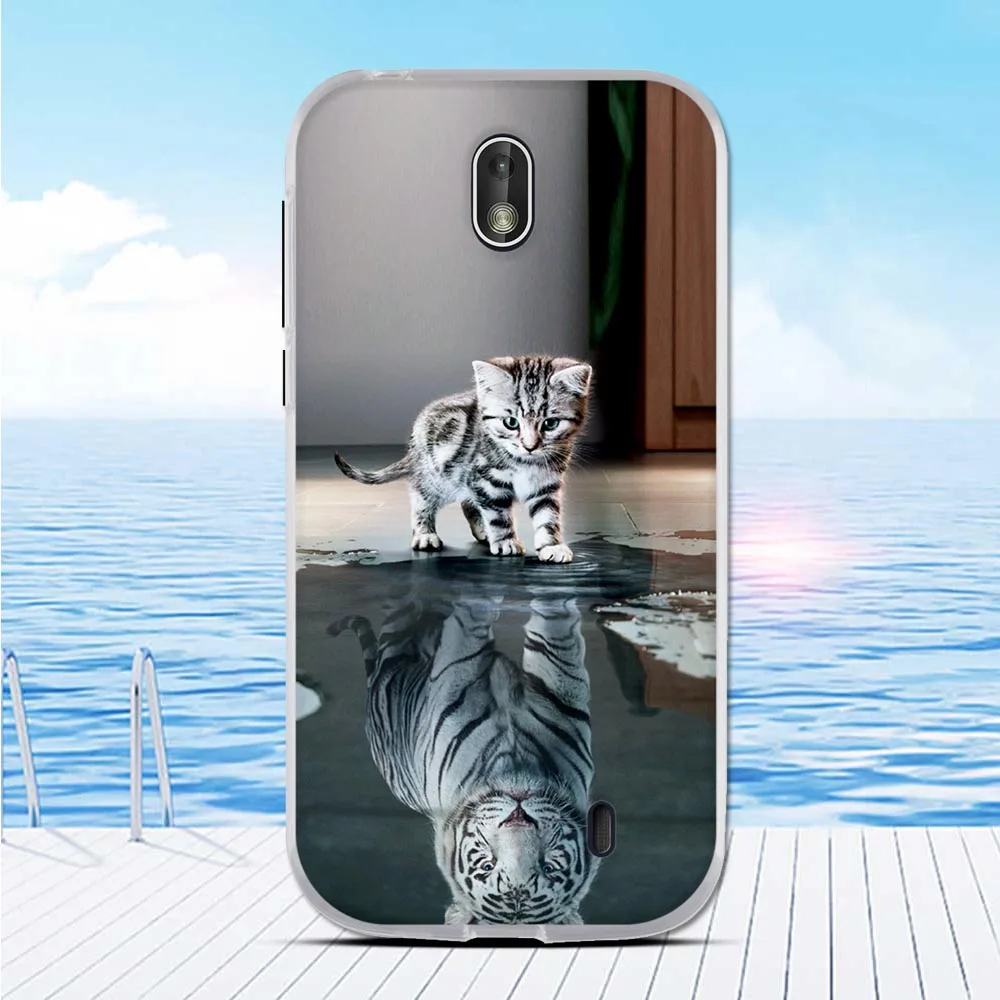 Soft Cover For Nokia 1 2018 Silicone Cute Pattern TA-1047 TA-1060 TA-1056 TPU Coque Nokia1 Phone Case | Мобильные телефоны и