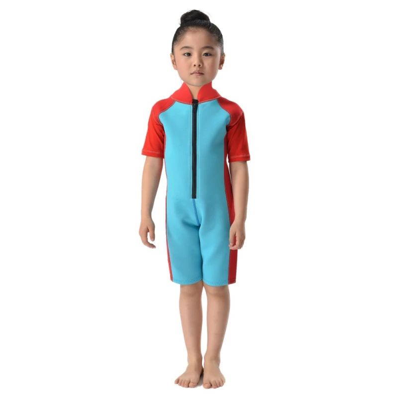 2.5 мм летние пляжные детские с короткими рукавами цельный теплый