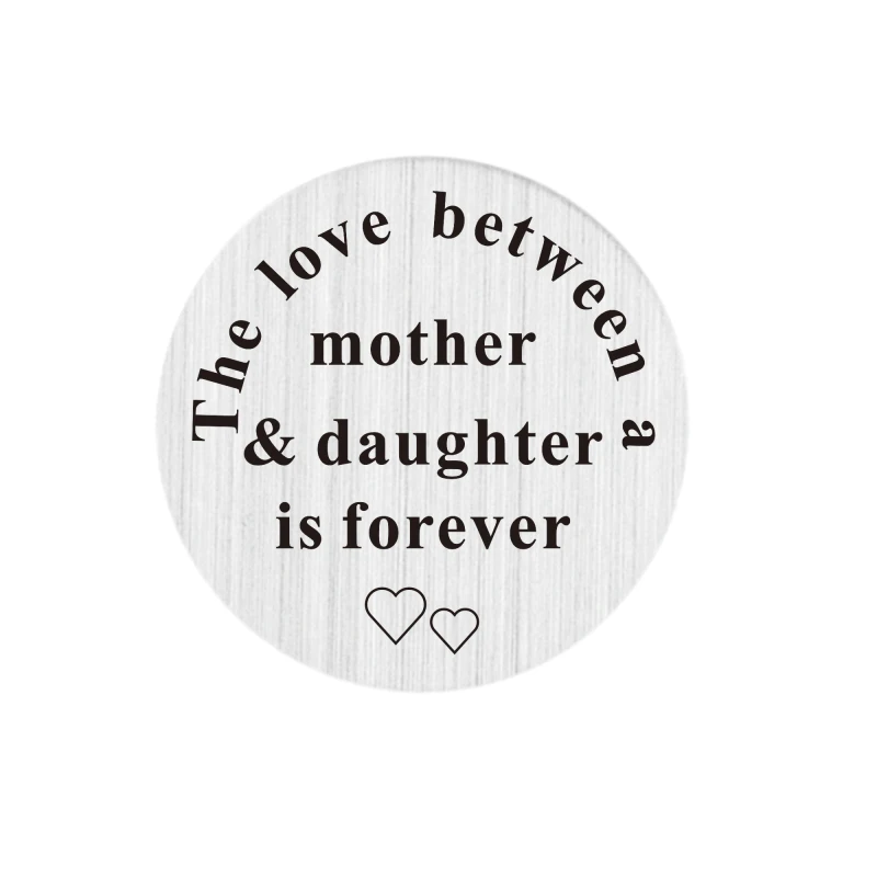 22 мм Оконные Плиты любовь между мать и дочь навсегда Нержавеющая сталь плавающей