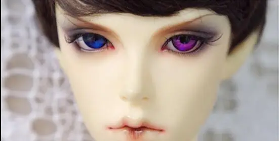 purple and blue BJD eyes 8 мм 12 мм 14 мм 18 мм 20 мм 22 мм BJD Eye ball для BJD Doll eye ручной работы кукла аксессуары два цвета Глазные яблоки 1/4 1/6 кукла - Цвет: purple and blue