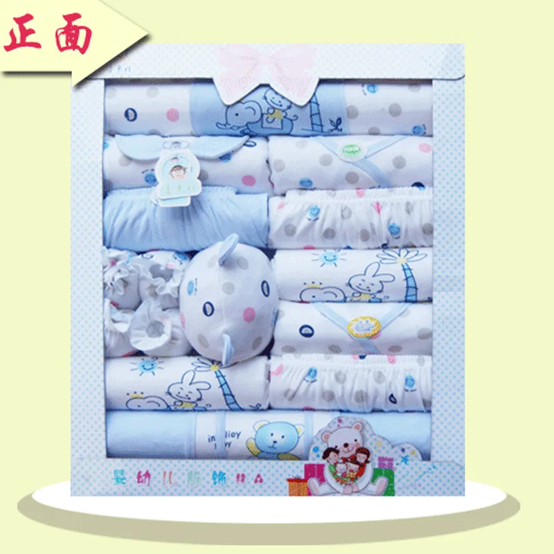 Хлопковый подарочный набор для малышей на весну и лето Одежда новорожденных