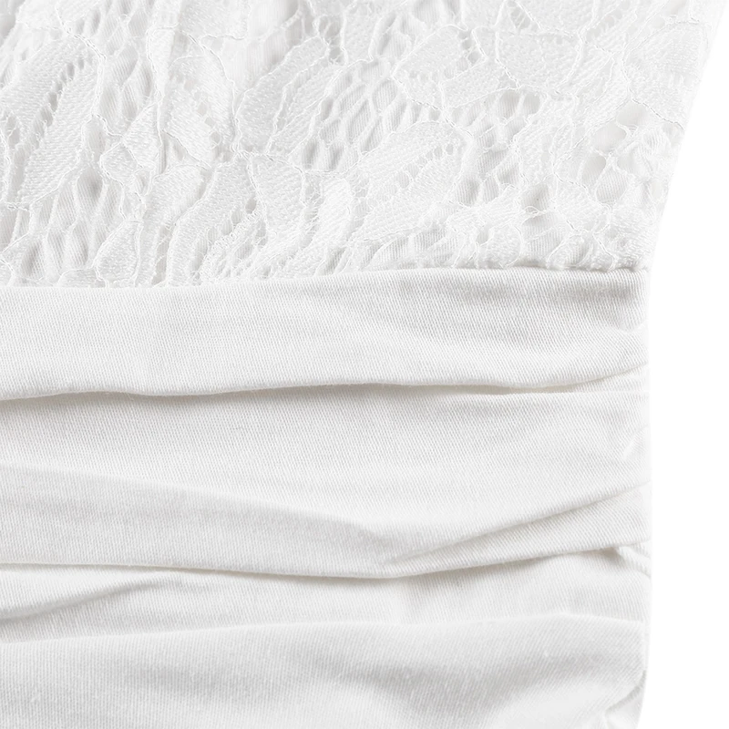 OTEN летние женские сексуальные с глубоким V образным вырезом высокой талией белые