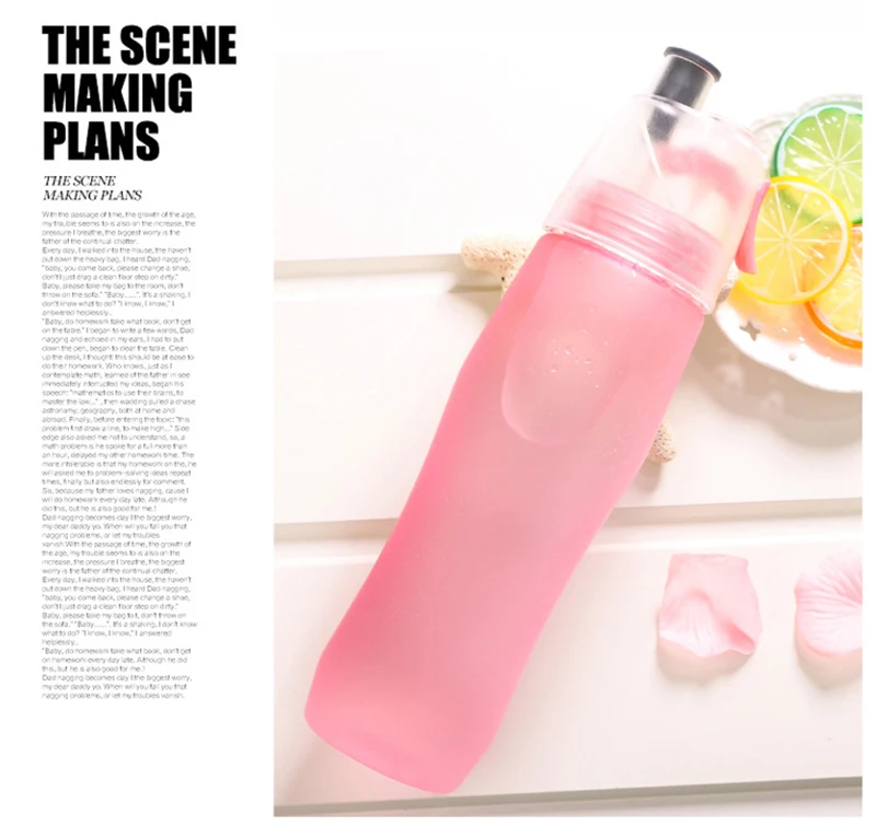 Модные бутылка питьевой воды My Water Bottle(Моя бутылка с водой мульти Цвет Популярные бутылки для воды для прогулок легкая фляжка с крышкой BPA
