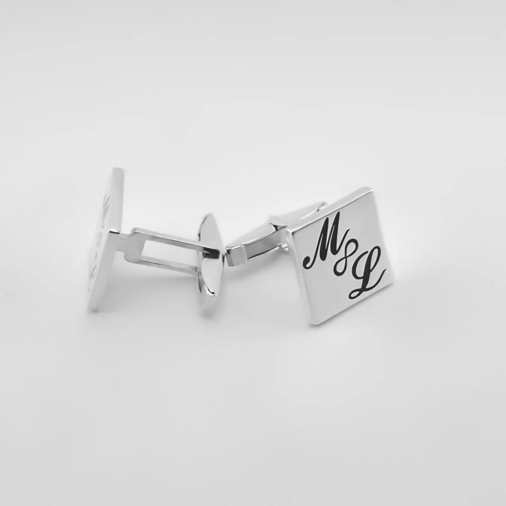 Personalized Cufflinks Initial Groom Wedding Gift for him Groomsman Father Son Boyfriend Best Friends Birthday Graduation | Украшения и