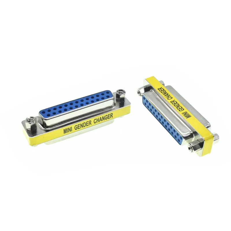 Female to Female DB25 D-Sub 25pin разъемы Mini gender Changer адаптер RS232 последовательный разъем мужчин и женщин-мужчин - Цвет: Female to Female