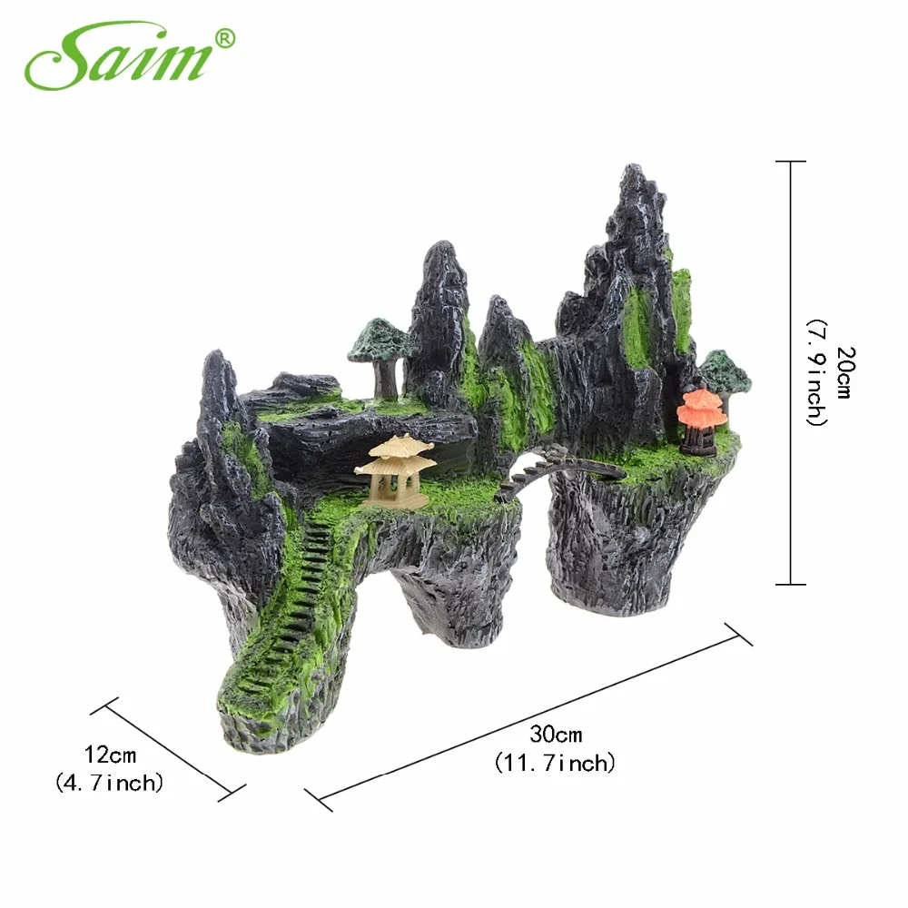 Большие искусственные камни для сада камней аквариумов аквариум с видом на горы