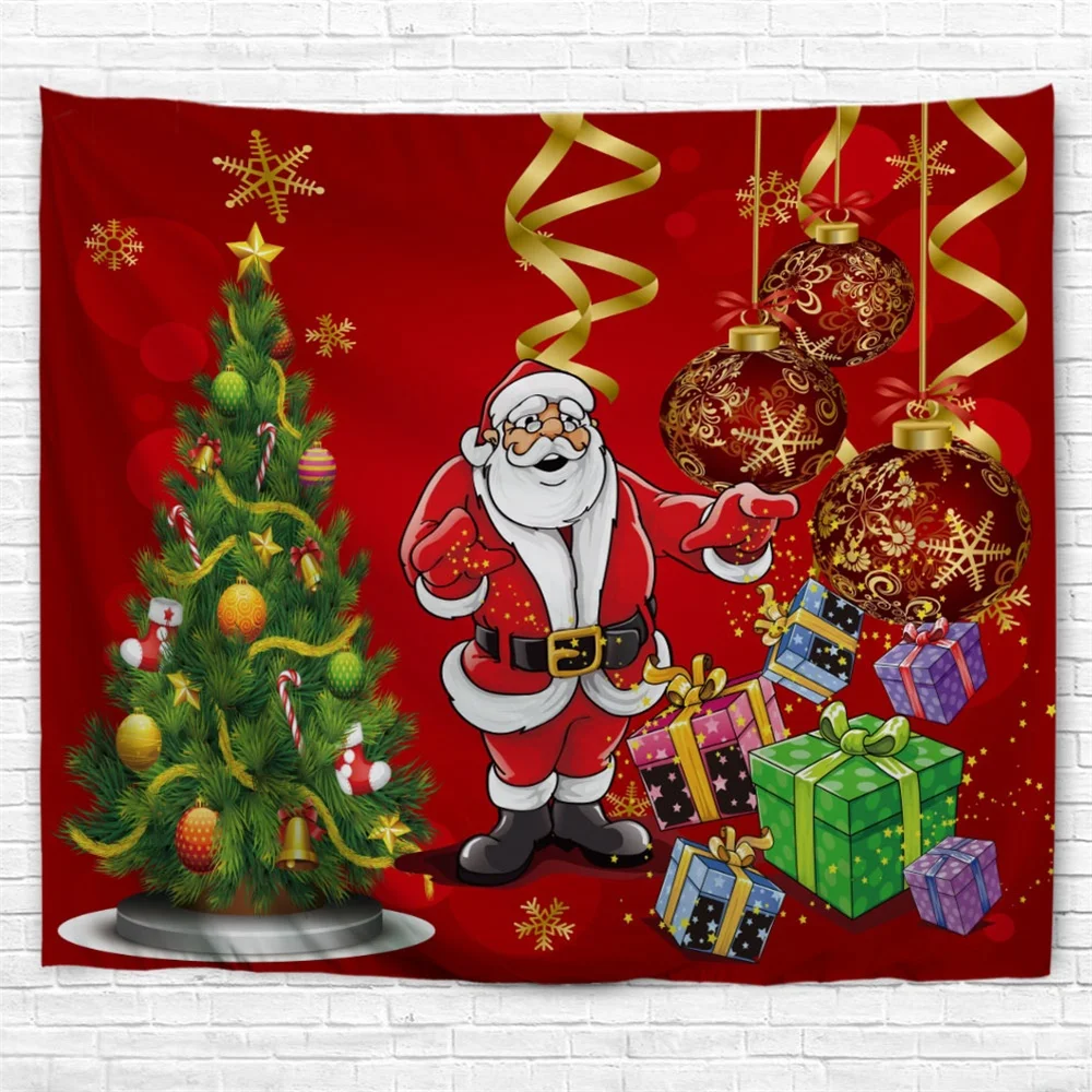 3D Рождественский танцевальный декор для вечеринок Настенный Коврик йоги