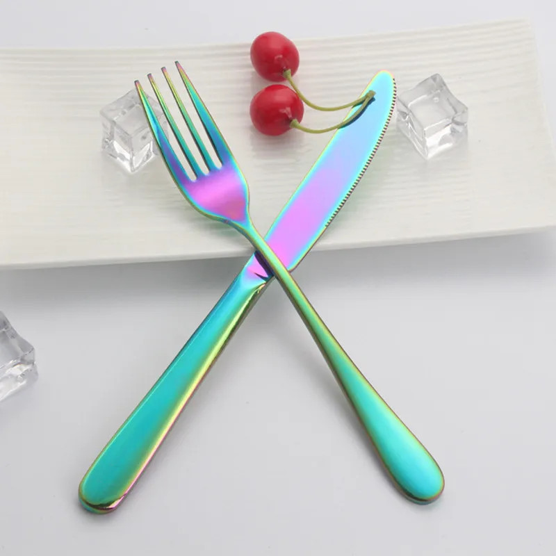 Нож для стейка в западном стиле полный набор столовая ложка вилка салата кофе