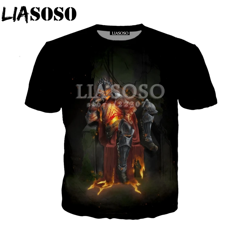 LIASOSO летняя новая мужская и женская футболка с 3D принтом стимулирующая видео игра