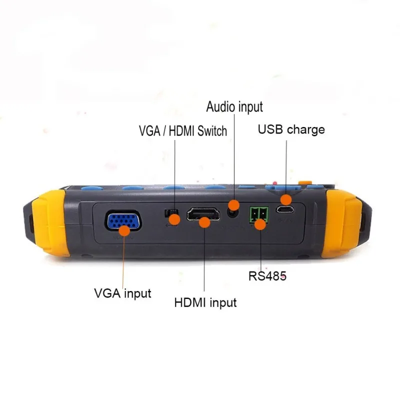 Профессиональный тестер видеонаблюдения IV8W 5 дюймовый TFT LCD 5MP AHD TVI 4MP CVI аналоговый