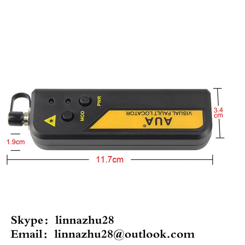 Красный лазерный светильник 30 мВт Φ LC/SC/FC/ST соединительный кабель волоконно
