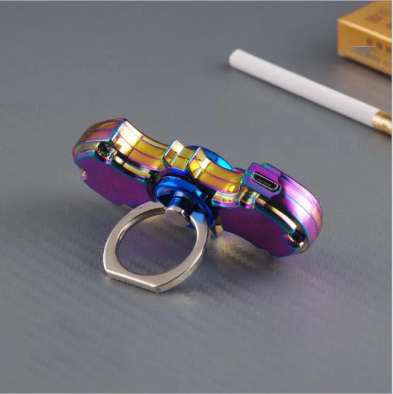 Креативная кольцевая пряжка пальчиковая Гироскопическая зажигалка USB зарядная