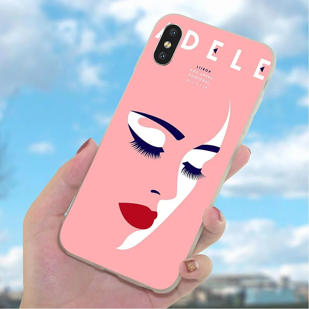 Мягкий ТПУ чехол Adele Adkins для телефона iPhone телефонный XR чехлы X 6 6S 8 Plus 7 5 SE Xs Max