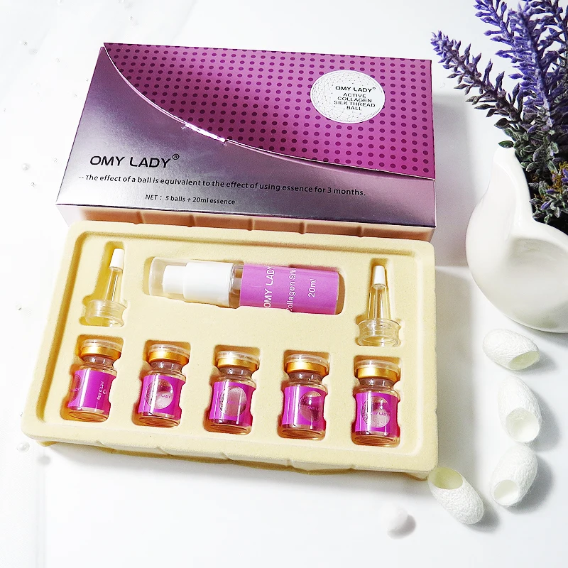 

OMY LADY Active Collagen Silk Thread Ball skin care face essence serum anti-aging easy to absorb smoothing firming moisturizing