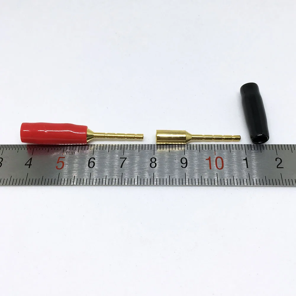 20 шт. 2 мм разъем типа банан винтовой терминал позолоченный медный Amp для проводов