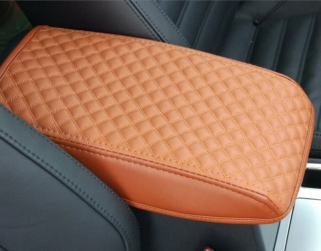 1009 Автомобильная центральная консоль подлокотник коробка крышка DIY кожаный защитный коврик для Toyota Camry 2012 2013 - Название цвета: 1009