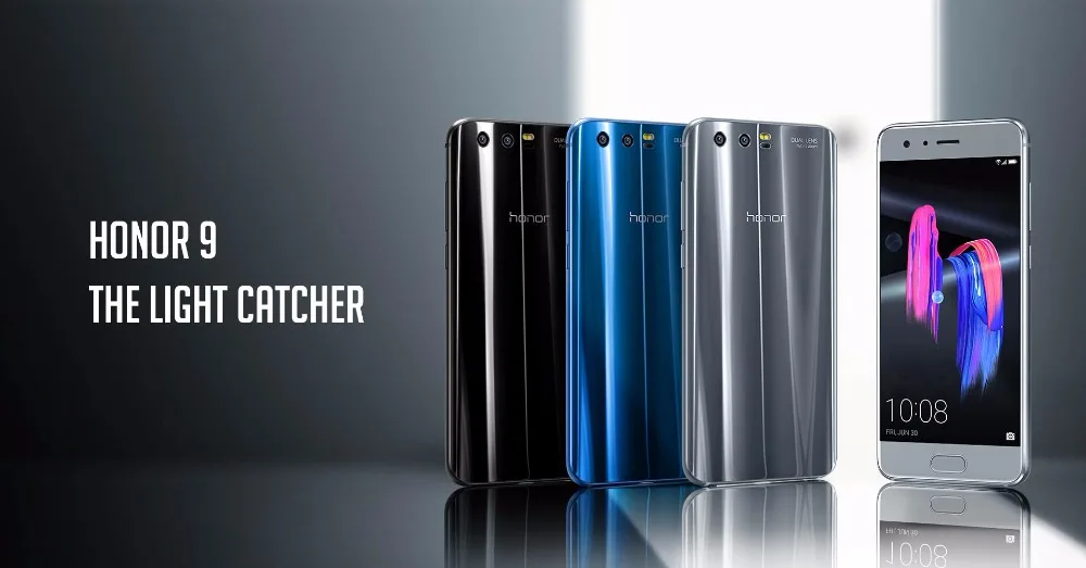 HONOR 9, 4 Гб ОЗУ, 64 Гб ПЗУ, 5,15 дюймов, LTPS экран, сотовый телефон, Android 7,0, Kirin 960, четыре ядра, NFC, 9 В, 2 А, зарядное устройство